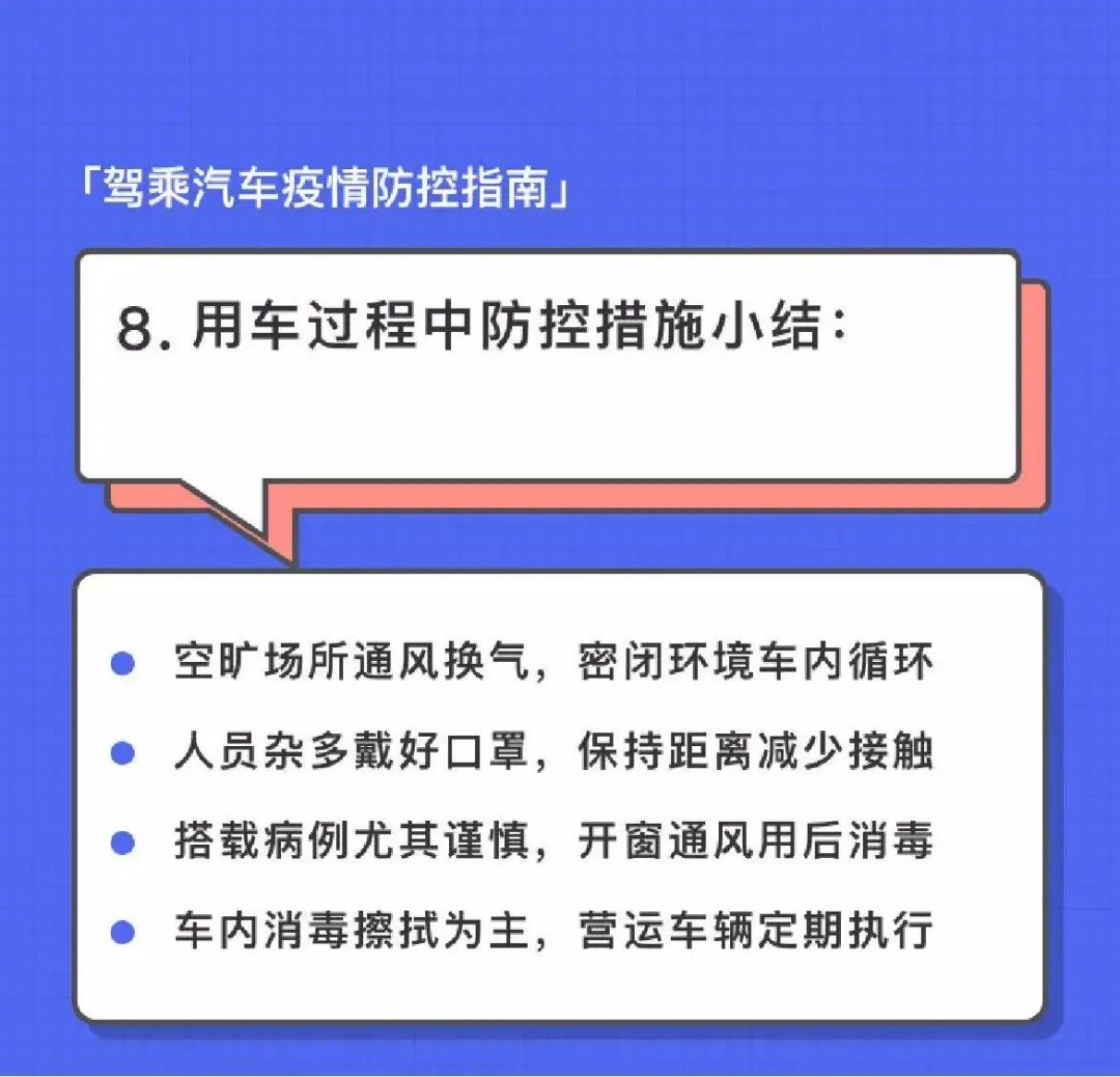 建议收藏 | 史上最全的驾乘汽车疫情防控指南来了。插图8